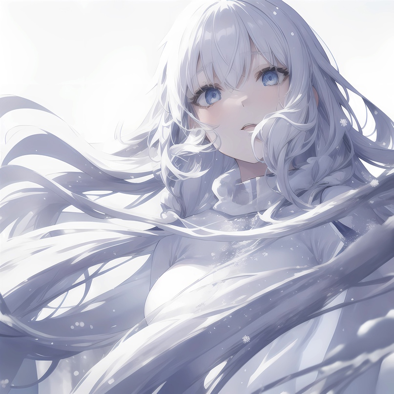 снег