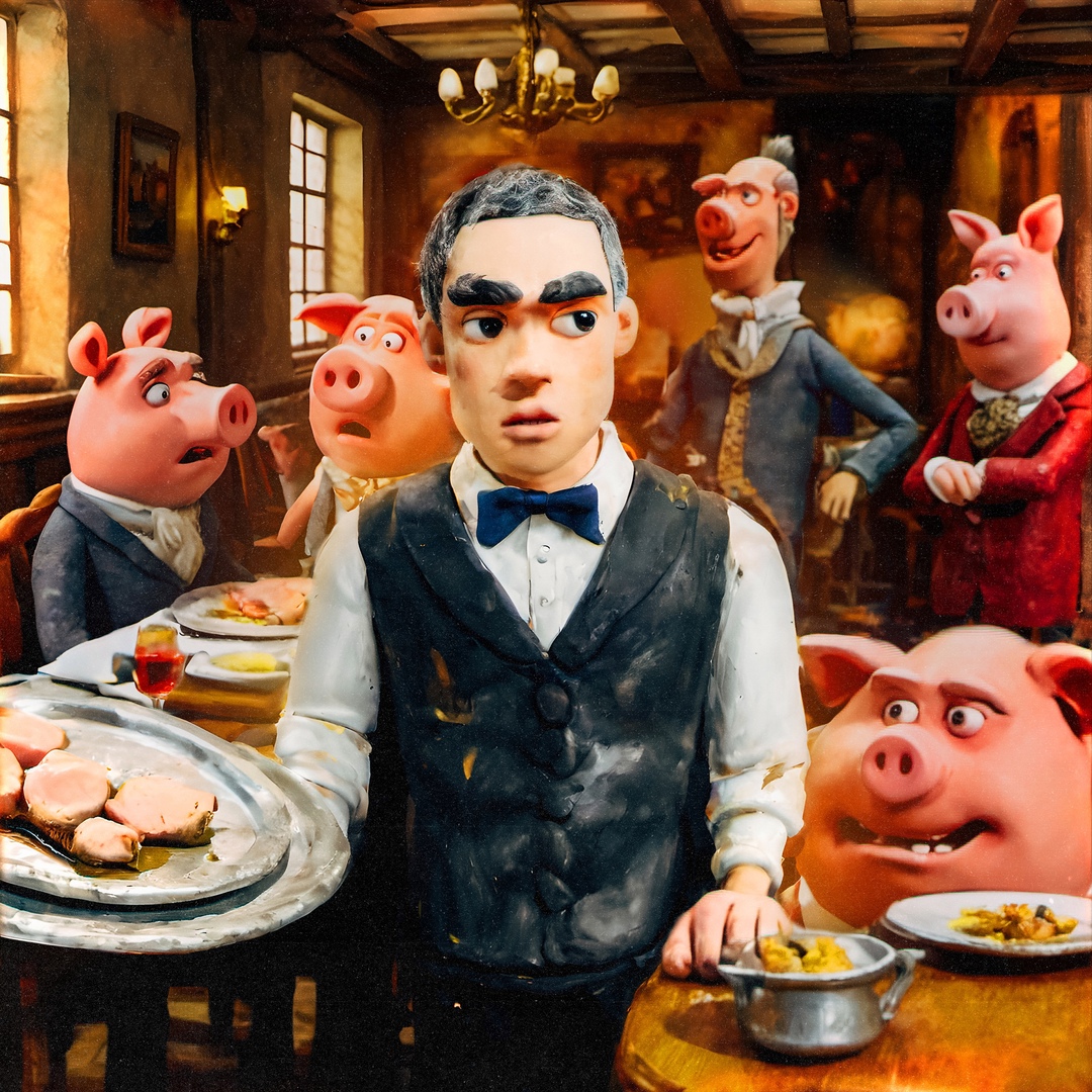 Я кормил свиней